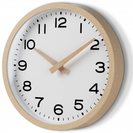 AKCISOT 14 Inch Wall Clock（Wood Grain）