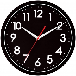 AKCISOT 10 Inch Wall Clock（Blcak-Black ）