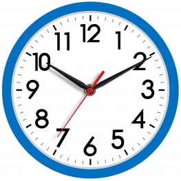 AKCISOT 8 Inch Wall Clock(Blue)